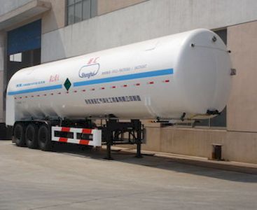 Shenghui  ZSH9390GDY Low temperature liquid transport semi-trailer