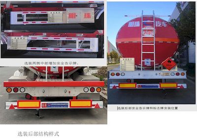 Hehai Mingzhu  MZC9400GRYX46 Flammable liquid tank transport semi-trailer