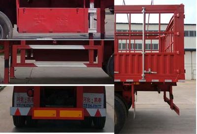 Dahenghui brand automobiles SJQ9401CCY Gantry transport semi-trailer