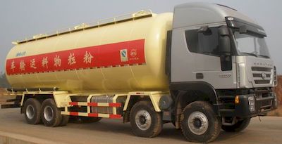 Minjiang brand automobiles YZQ5318GFL3 Low density powder material transport vehicle