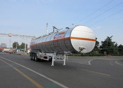 Tonghua  THT9403GRYG Aluminum alloy flammable liquid tank transport semi-trailer