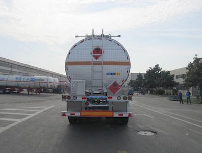 Tonghua  THT9403GRYG Aluminum alloy flammable liquid tank transport semi-trailer