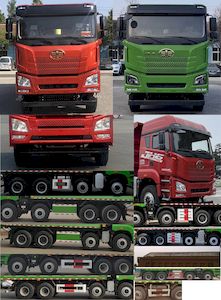 Jiefang Automobile CA3310P27K15L3T4E6A80 Flat head diesel dump truck