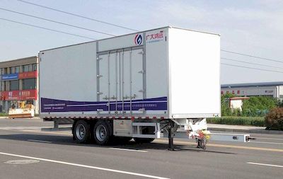 Guangda Hongyuan brand automobiles GHY9170XXYJS Box type center axle trailer