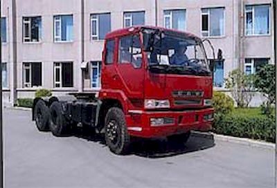 Jiefang Automobile CA4201P2K15T1 6 × 4 flathead diesel semi-trailer tractor