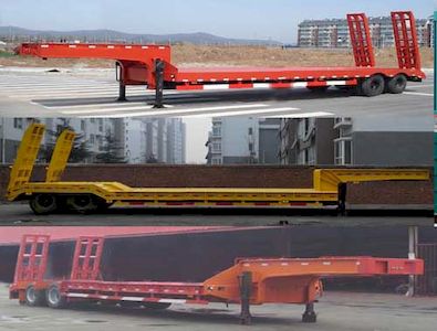 Jilu Hengchi  PG9350TDP Low flatbed semi-trailer