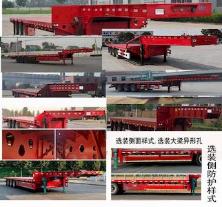 Juncheng  HLE9402TDP Low flatbed semi-trailer