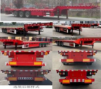 Juncheng  HLE9402TDP Low flatbed semi-trailer