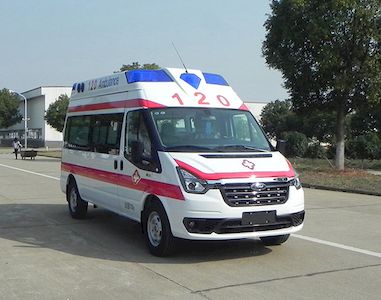 Jiangling Quanshun brand automobiles JX5048XJHMK6H ambulance