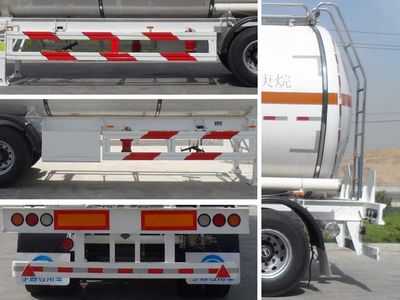 Yutong  YTZ9400GRYD Flammable liquid tank transport semi-trailer