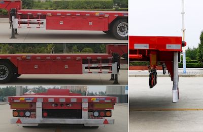 Dayun  DYX9401TDP370 Low flatbed semi-trailer