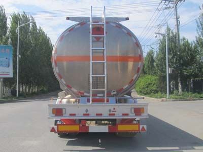 Luping Machinery LPC9354GYYS Aluminum alloy oil transport semi-trailer