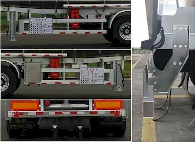 Yongqiang  YQ9405GRYY2 Aluminum alloy flammable liquid tank transport semi-trailer