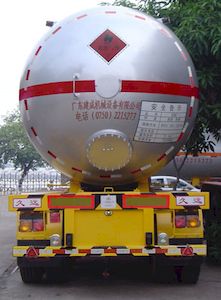 Jiuyuan  KP9405GYQBA Semi trailer for liquefied gas transportation