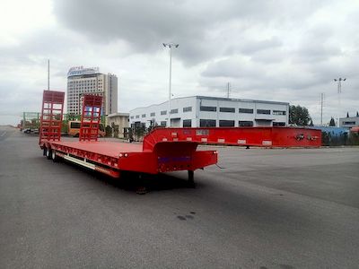 Zhongqi Aerospace Brand AutomobileHTM9350TDPLow flatbed semi-trailer