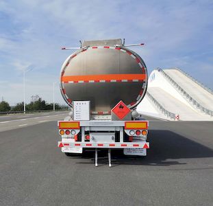 Zhongcheng Tongda brand automobiles CLE9357GYYTF2 Aluminum alloy oil transport semi-trailer