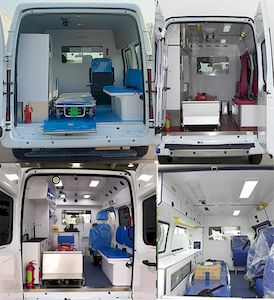 Jianggai brand automobile JX5040XJHMJ6V ambulance