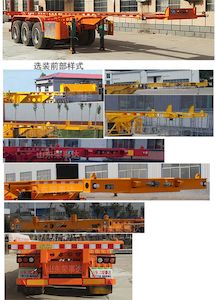 Shi Shi Da Pai Automobile RSD9402TJZ Container transport semi-trailer