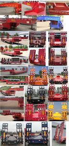 Junhua Xing brand automobiles LJH9401TDP Low flatbed semi-trailer