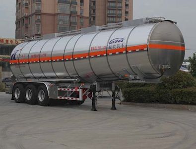 Wanqi Automobile CTD9405GRYE Flammable liquid tank transport semi-trailer