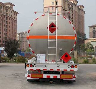 Wanqi Automobile CTD9405GRYE Flammable liquid tank transport semi-trailer