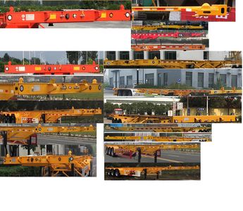 Yazhong Vehicle License Plate Automobile WPZ9370TJZG Container transport semi-trailer