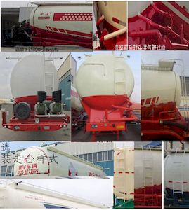 Zhongyun  YFZ9404GFLA Medium density powder material transportation semi-trailer