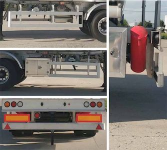 Shaanxi Automobile SHN9400GRYP420 Aluminum alloy flammable liquid tank transport semi-trailer