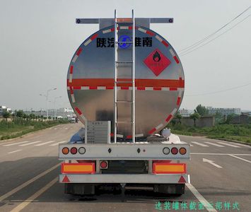 Shaanxi Automobile SHN9400GRYP420 Aluminum alloy flammable liquid tank transport semi-trailer