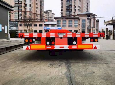 Wanqi Automobile CTD9182TDP Low flatbed semi-trailer