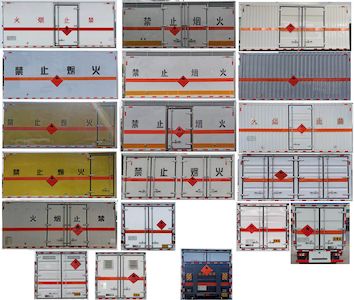 Zhuanli  ZLC5073XRQH6 Flammable gas box transport vehicle