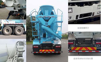 Remote license plate car HN5311GJBB36C5BEVY Electric exchange type pure electric concrete mixing and transportation vehicle