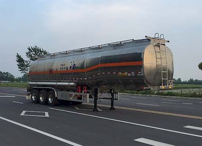 Huajun  ZCZ9405GYYHJG Aluminum alloy oil transport semi-trailer