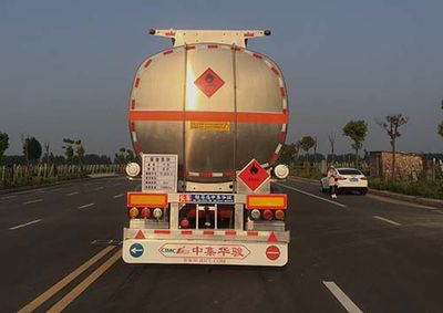 Huajun  ZCZ9405GYYHJG Aluminum alloy oil transport semi-trailer