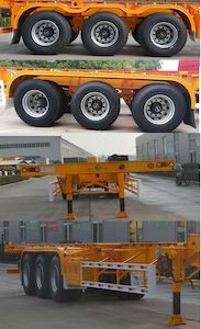 Tianjun Dejin brand automobiles TJV9402TWYJ Transport semi-trailer of dangerous goods tank frame