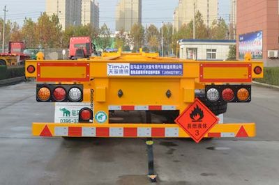 Tianjun Dejin brand automobiles TJV9402TWYJ Transport semi-trailer of dangerous goods tank frame