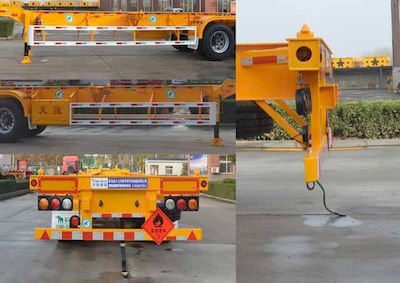 Tianjun Dejin brand automobiles TJV9402TWYJ Transport semi-trailer of dangerous goods tank frame