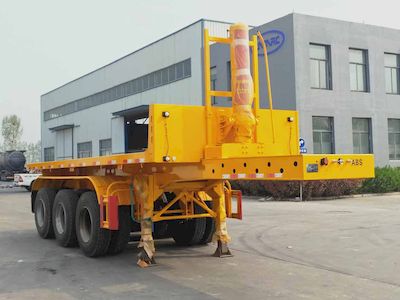 Xinyongcheng brand automobiles YJH9401ZZXPH Flat dump semi-trailer