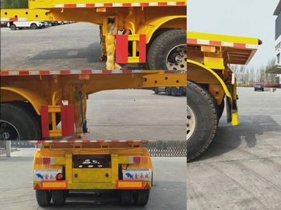 Xinyongcheng brand automobiles YJH9401ZZXPH Flat dump semi-trailer