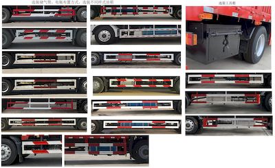 Shandeka brand automobiles ZZ5186CCYN501GF1 Grate type transport vehicle