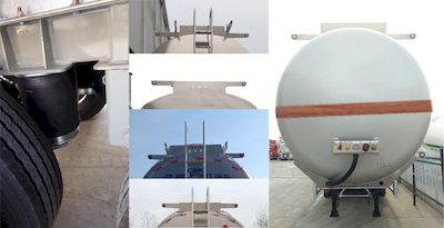 Ruijiang  WL9406GRYW Aluminum alloy flammable liquid tank transport semi-trailer