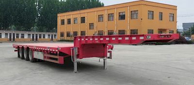 Huaxing Jiangshan brand automobiles SMW9403TDP Low flatbed semi-trailer