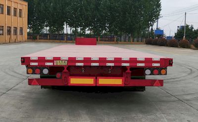 Huaxing Jiangshan brand automobiles SMW9403TDP Low flatbed semi-trailer