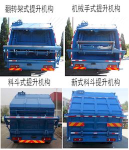 Hualin  HLT5164ZYSD Compressed garbage truck