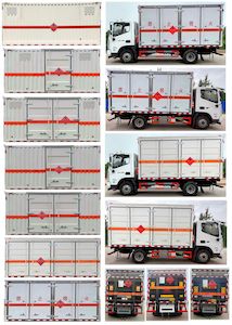 Dali  DLQ5080XRQBJ6 Flammable gas box transport vehicle