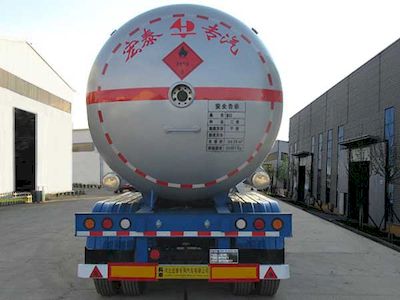 Zhengkang Hongtai brand automobiles HHT9405GYQ Semi trailer for liquefied gas transportation