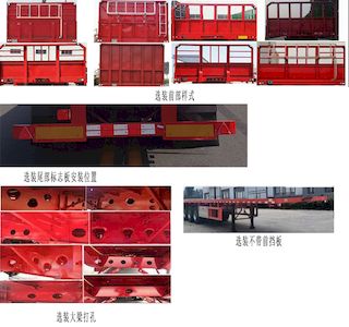 Liangshan Yangtian  SDB9400TPB Flat transport semi-trailer