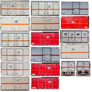 Baijie  QYY5041XZWEQ6 Miscellaneous dangerous goods box transport vehicle