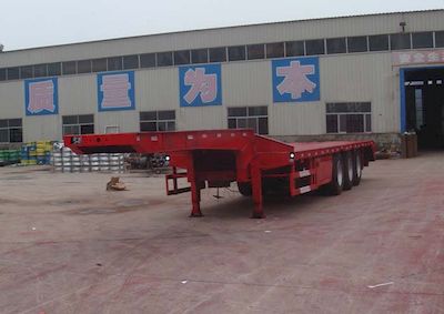 Chengshida Automobile SCD9401TDP Low flatbed transport semi-trailer