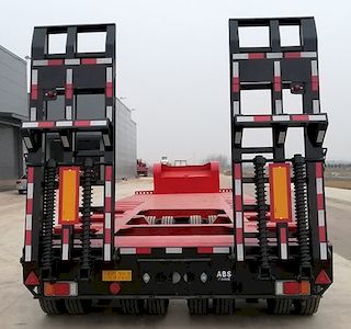 Huayue Xing brand automobiles FNZ9401TDP Low flatbed semi-trailer